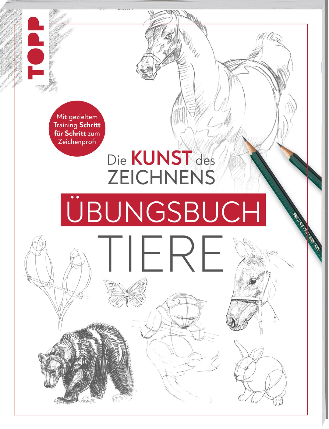 Die Kunst des Zeichnens - Tiere Übungsbuch | -