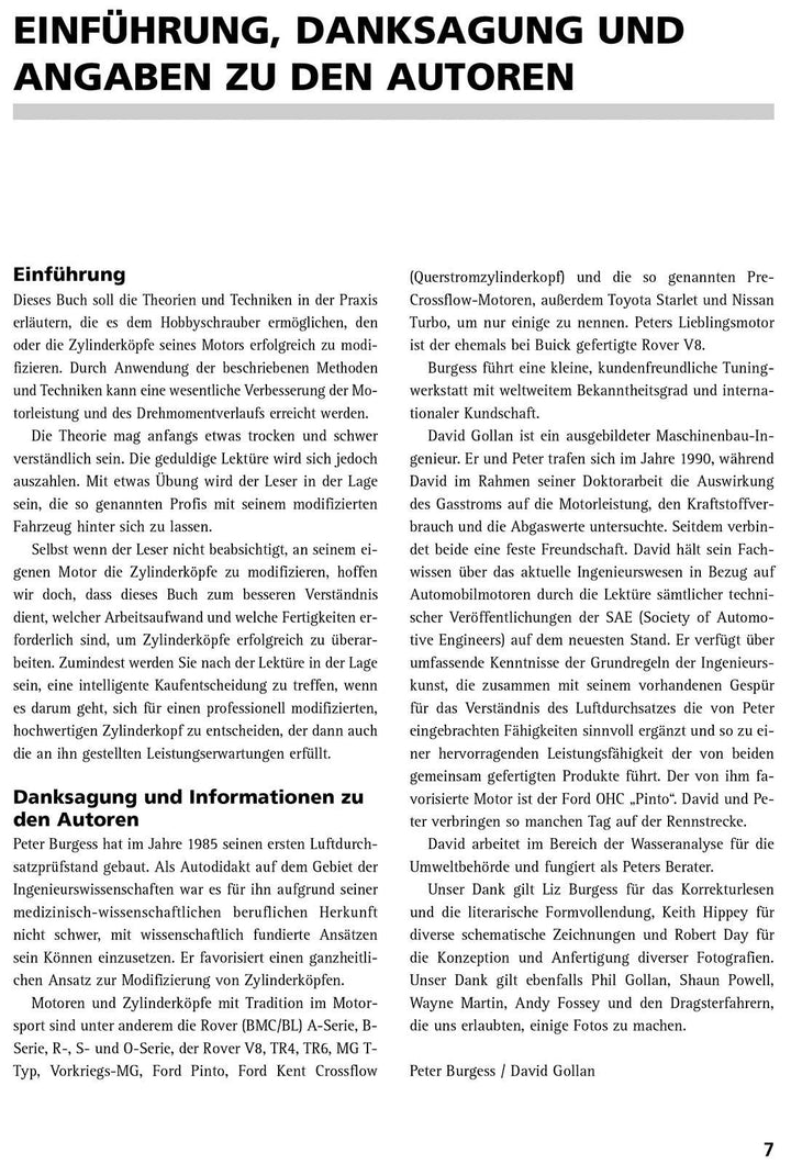 Praxishandbuch Zylinderköpfe | Burgess, Peter | Peter Burgess