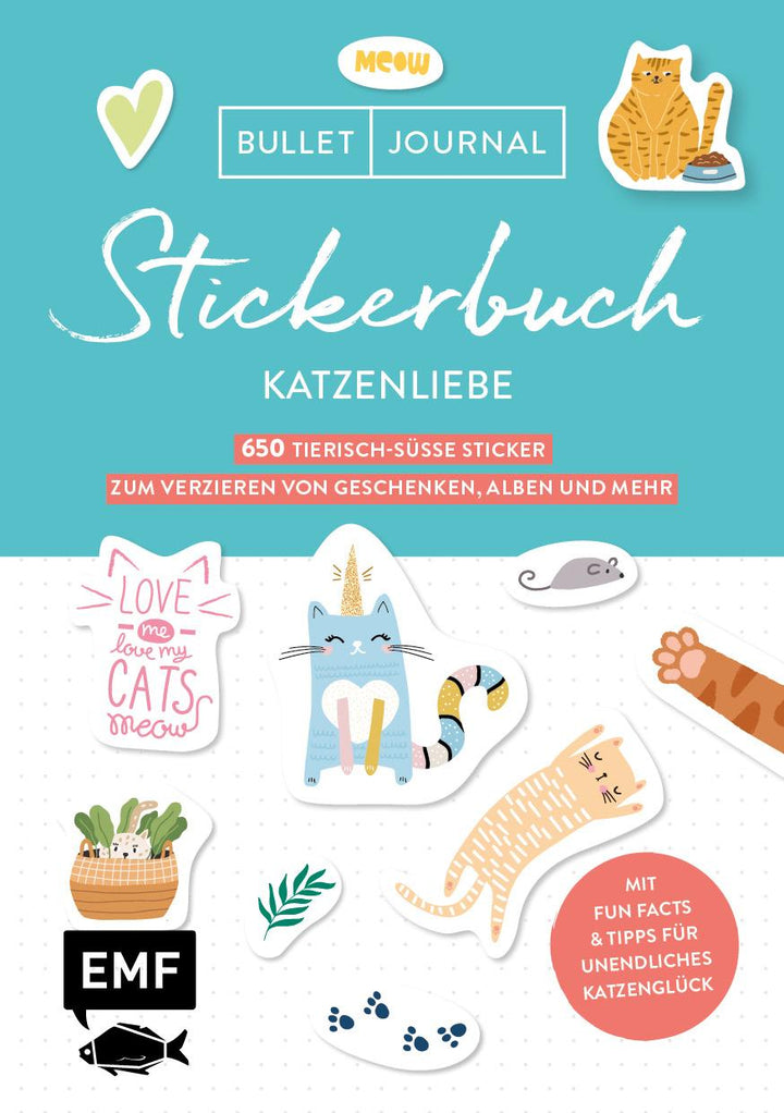 Bullet Journal Stickerbuch - Katzenliebe | -
