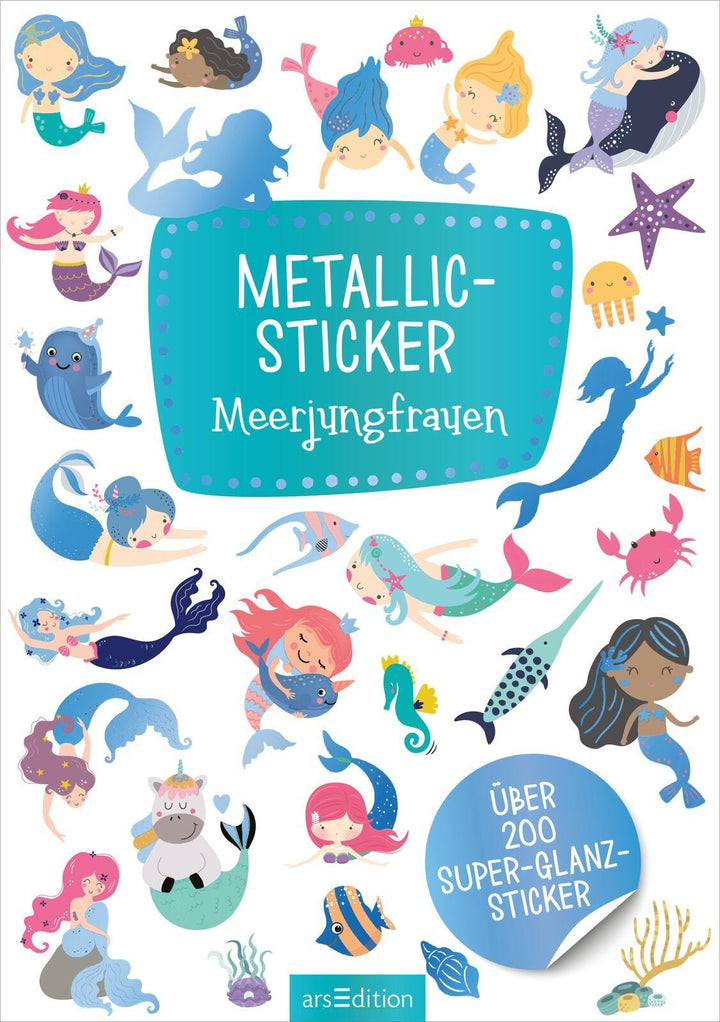 Metallic-Sticker - Meerjungfrauen | -