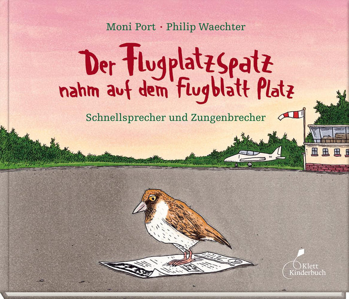 Der Flugplatzspatz nahm auf dem Flugblatt Platz | Port, Moni