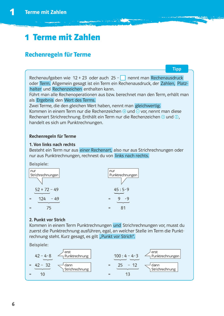 10-Minuten-Training Mathematik Rechnen mit Termen 7./8. Klasse. Kleine Lernp...