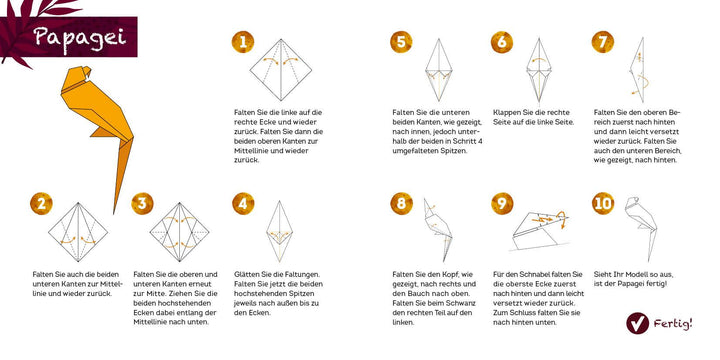 333 Origami - Faszination Afrika - Farbenfrohe Papiere falten | -
