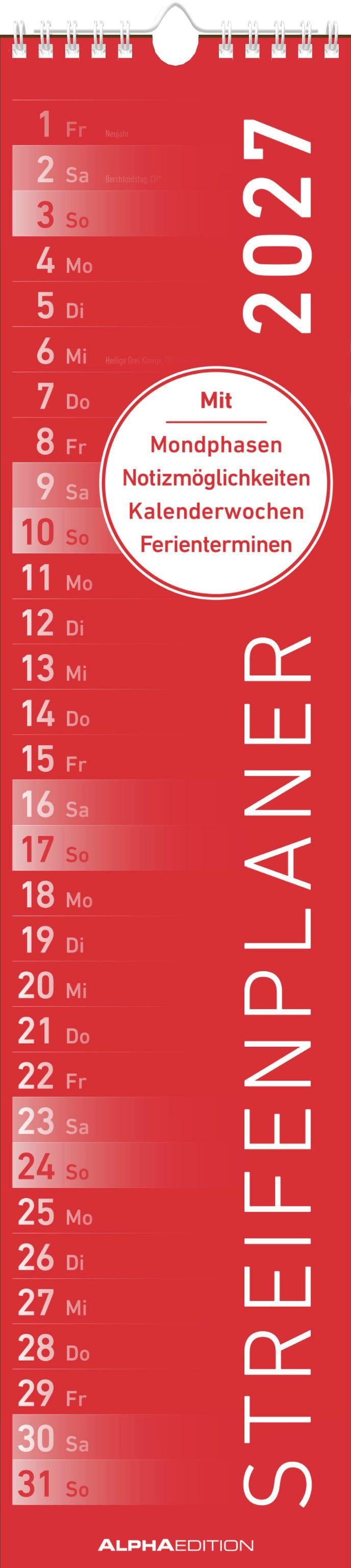 Streifenplaner ROT 2027 | -