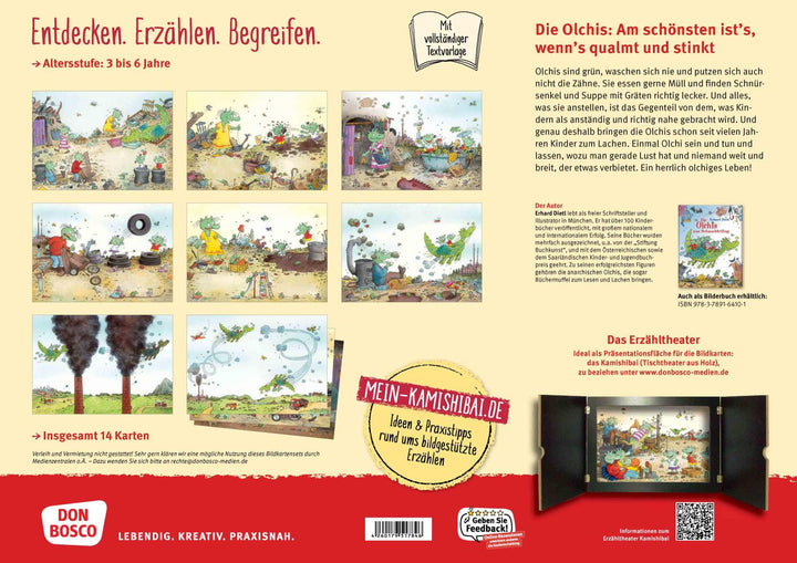Die Olchis aus Schmuddelfing. Kamishibai Bildkartenset | Dietl, Erhard