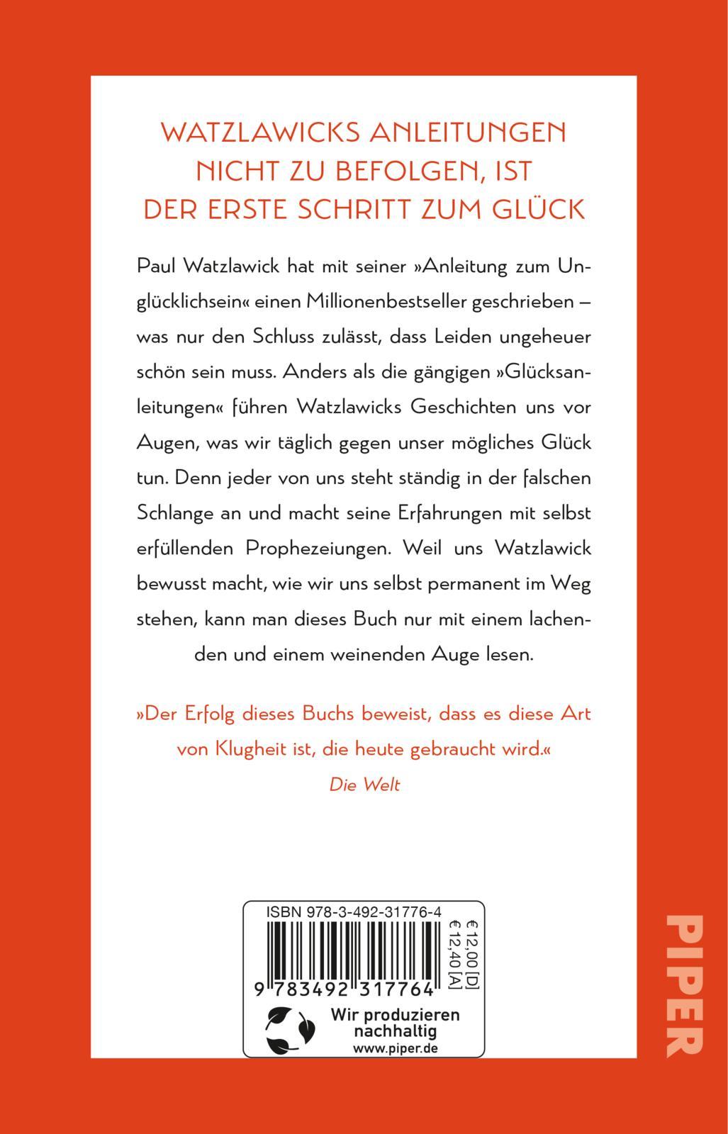 Anleitung zum Unglücklichsein | Watzlawick, Paul