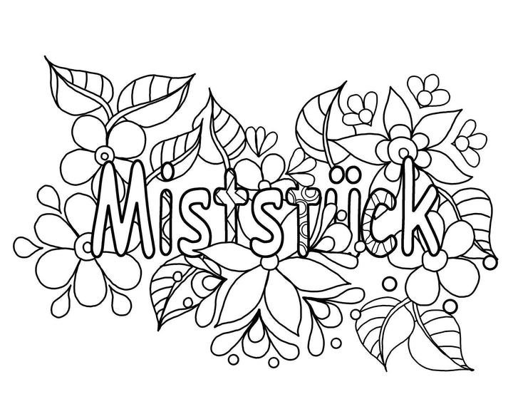 Das Malbuch für Erwachsene: Fluch Dich frei | -