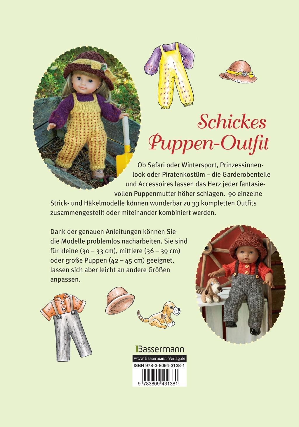 Maschenmode für Puppen. Puppenkleider zum Stricken und Häkeln in drei Größen...