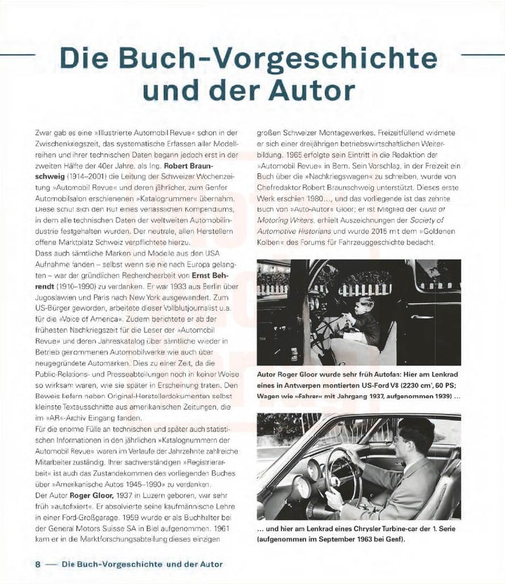 Amerikanische Autos 1945-1990 | Gloor, Roger