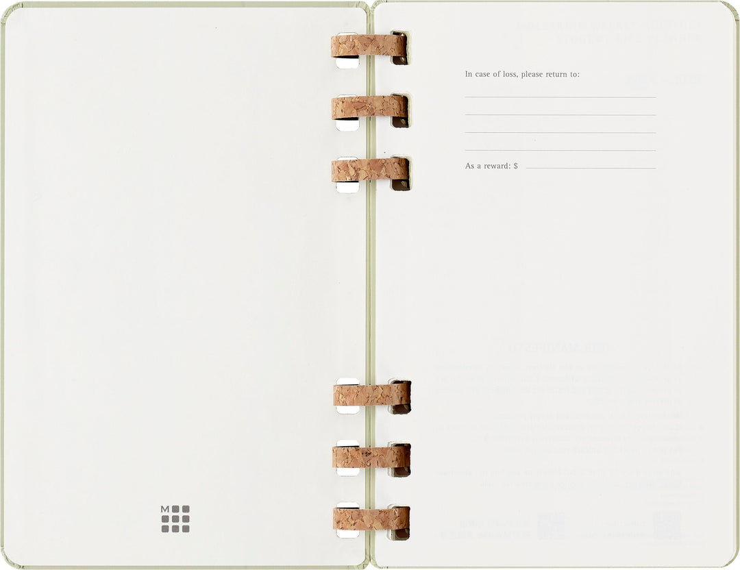 Moleskine 12 Monate Studienplaner mit Spiralbindung 2026, L/A5, Fester Einba...