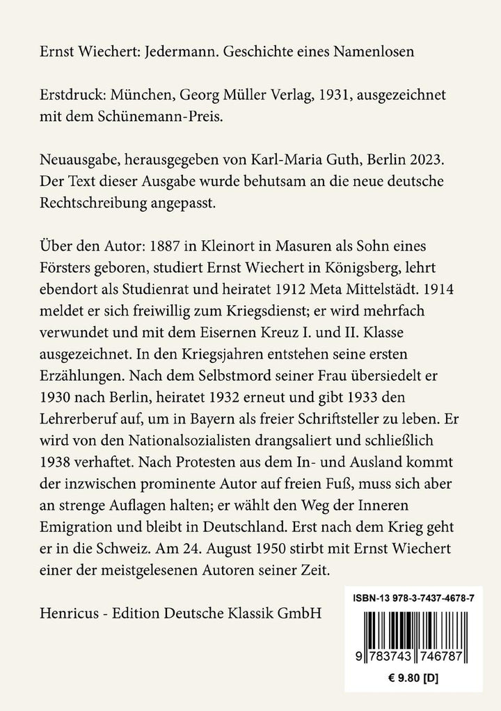Jedermann | Wiechert, Ernst