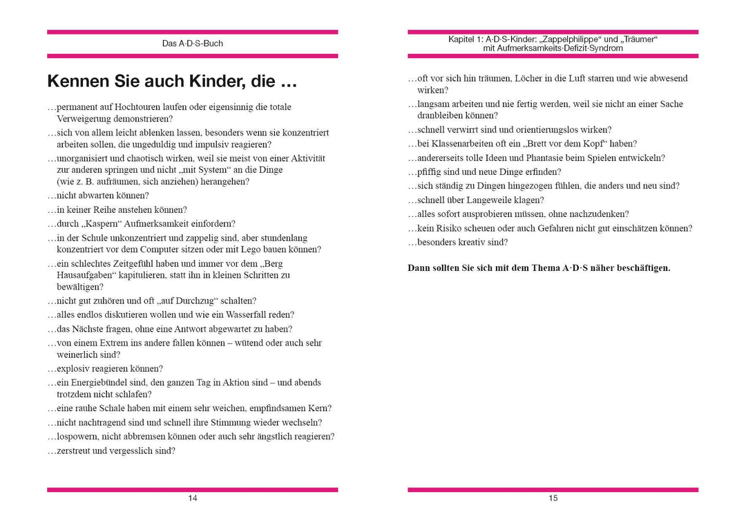 Das A. D. S.-Buch. Aufmerksamkeits-Defizit-Syndrom | Aust-Claus, Elisabeth |...