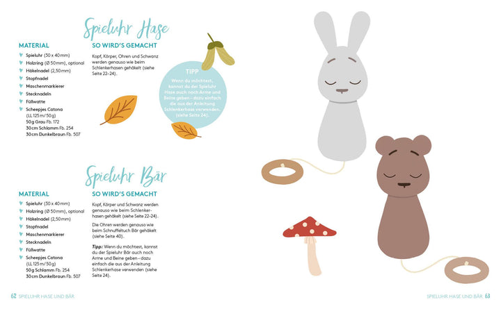 Fuchs, Bär und Hase - süße Häkelwelten für Babys | Stopat, Sabrina