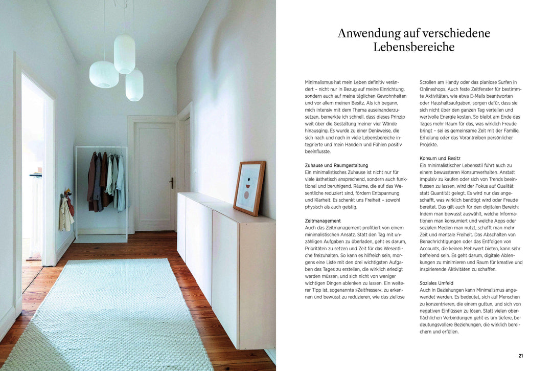 Minimalistisch wohnen | Mielke, Jana
