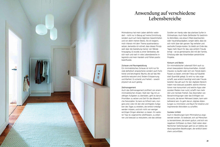 Minimalistisch wohnen | Mielke, Jana