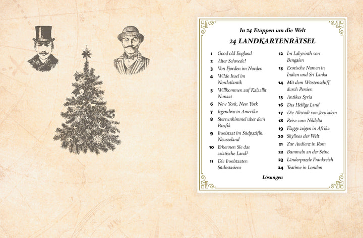 Adventskalender der Landkartenrätsel. In 24 Etappen um die Welt | Kiefer, Philip