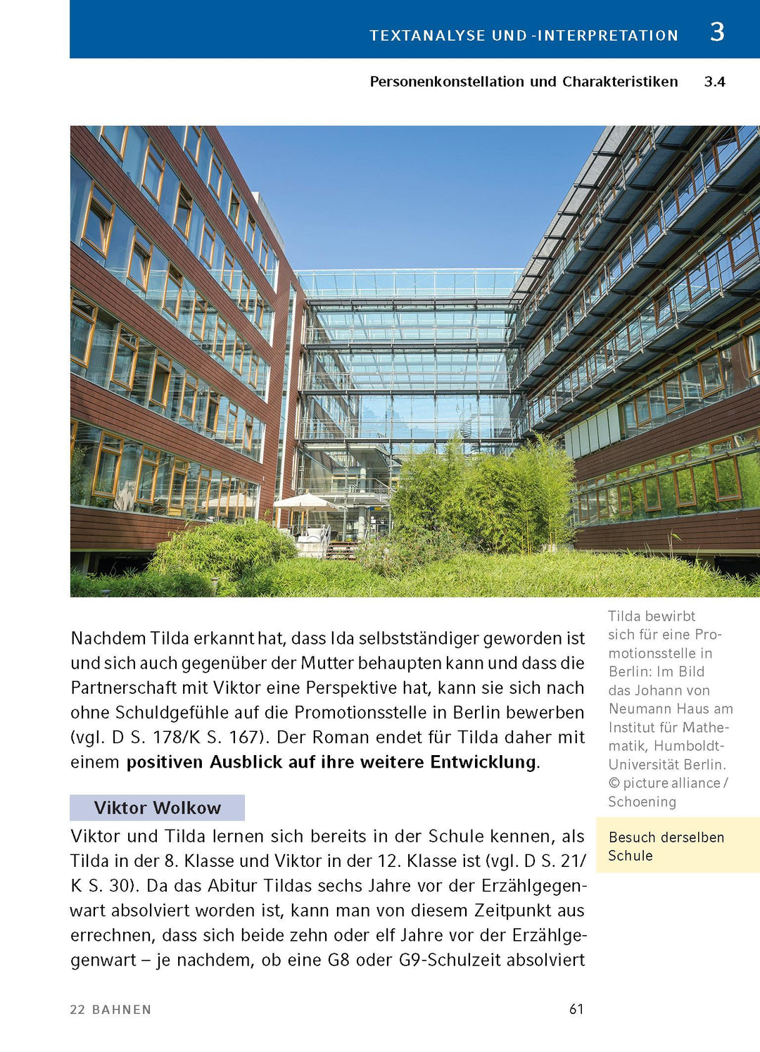 22 Bahnen von Caroline Wahl - Textanalyse und Interpretation | Wahl, Caroline