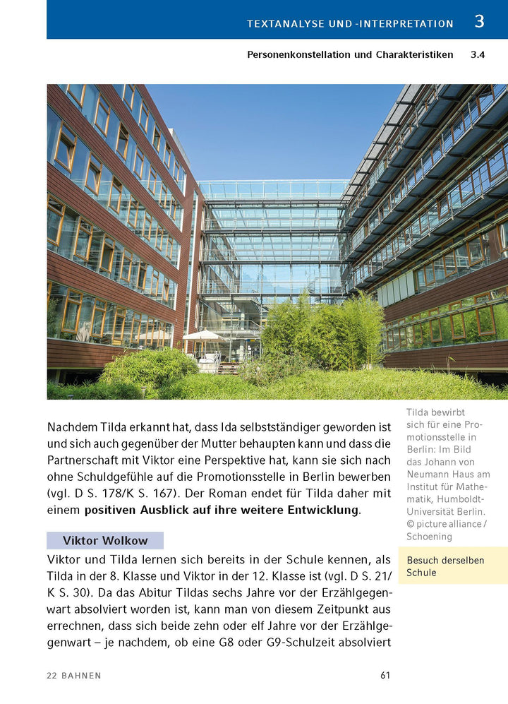 22 Bahnen von Caroline Wahl - Textanalyse und Interpretation | Wahl, Caroline