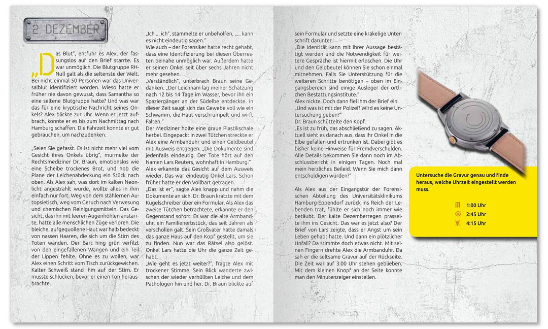 Escape-Adventskalender - Die Maske des Toten | Uhlenbrock, Andreas