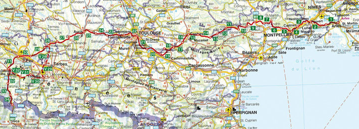 Jakobsweg - Via Tolosana | Ritter, Albrecht