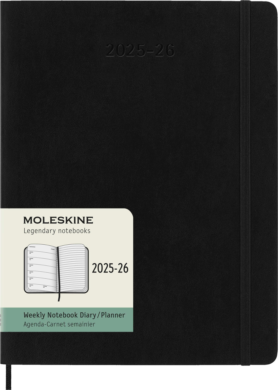 Moleskine 18 Monate Wochenkalender 2025/2026, XL, 1 Wo = 1 Seite, Rechts Lin...