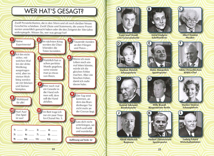 Unsere 50er Jahre - Das Rätselbuch | Berke, Wolfgang | Herrmann, Ursula