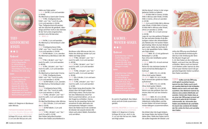 Weihnachtskugeln häkeln | Urbanneck, Linda