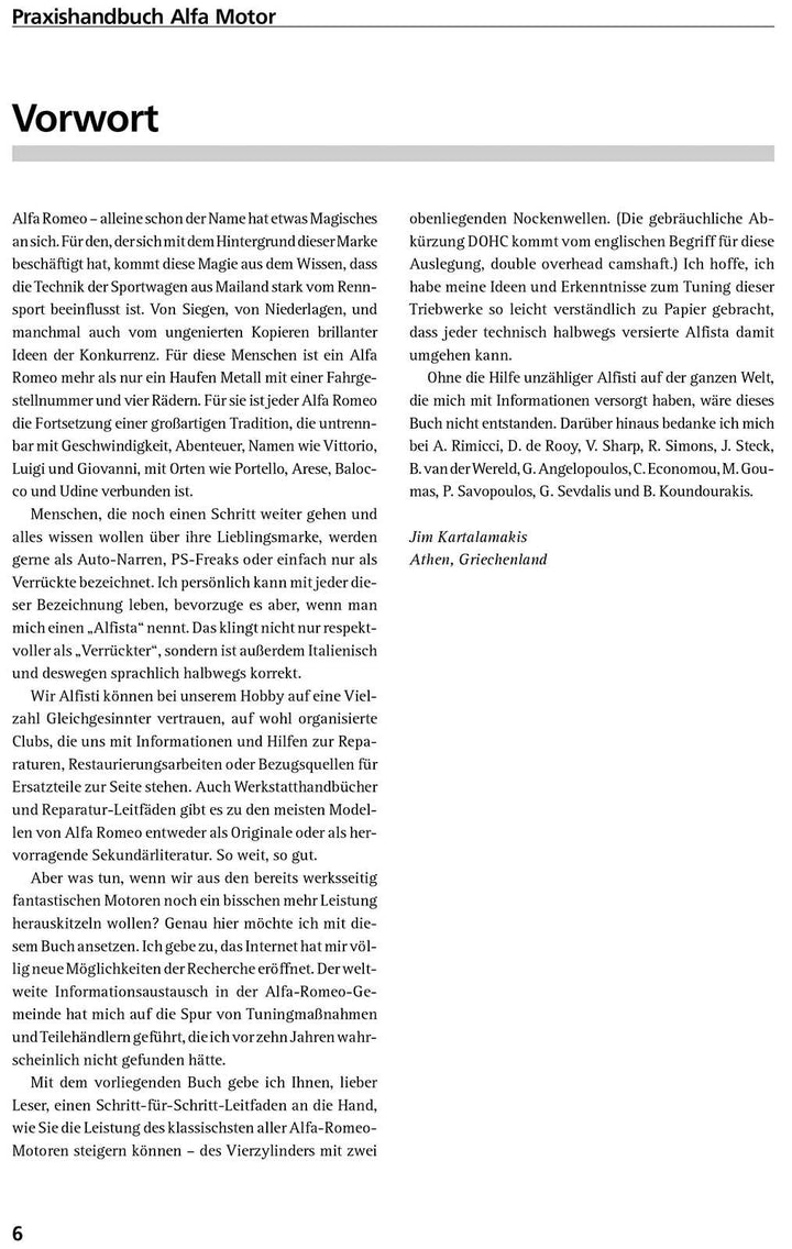 Praxishandbuch Alfa-Romeo DOHC-Motoren | Kartalamakis, Jim