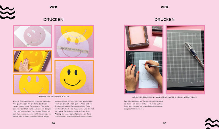 Happy Sweater nähen - Siebdrucken super easy! Mit 50 Motivvorlagen von @akko...