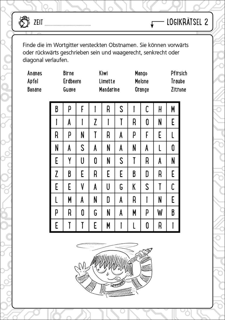 Der große Logiktest für Kinder - Bring dein Hirn in Topform! | Moore, Gareth