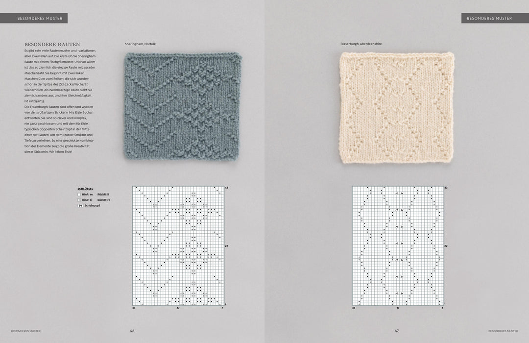 Ganseys. 150 Strickmuster und 10 Modelle inspiriert vom traditionellen Fisch...