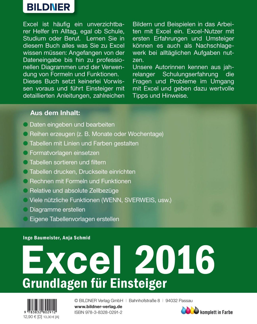 Excel 2016 - Grundlagen für Einsteiger | Schmid, Anja | Baumeister, Inge