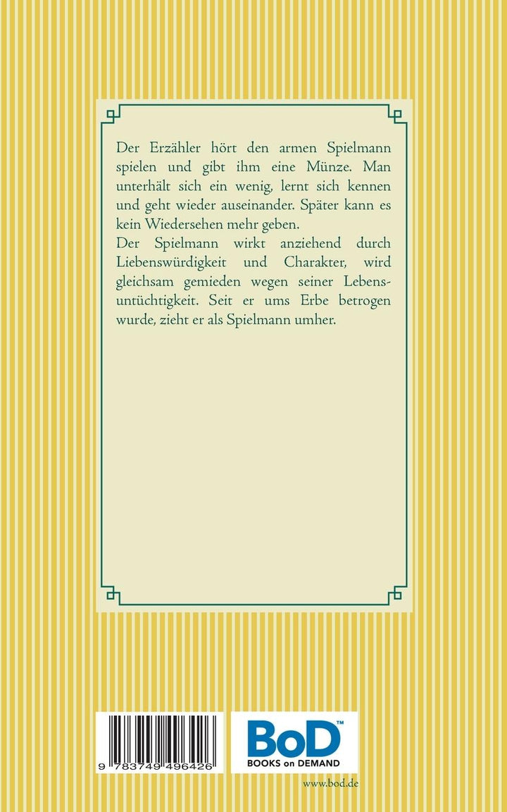 Der arme Spielmann | Grillparzer, Franz