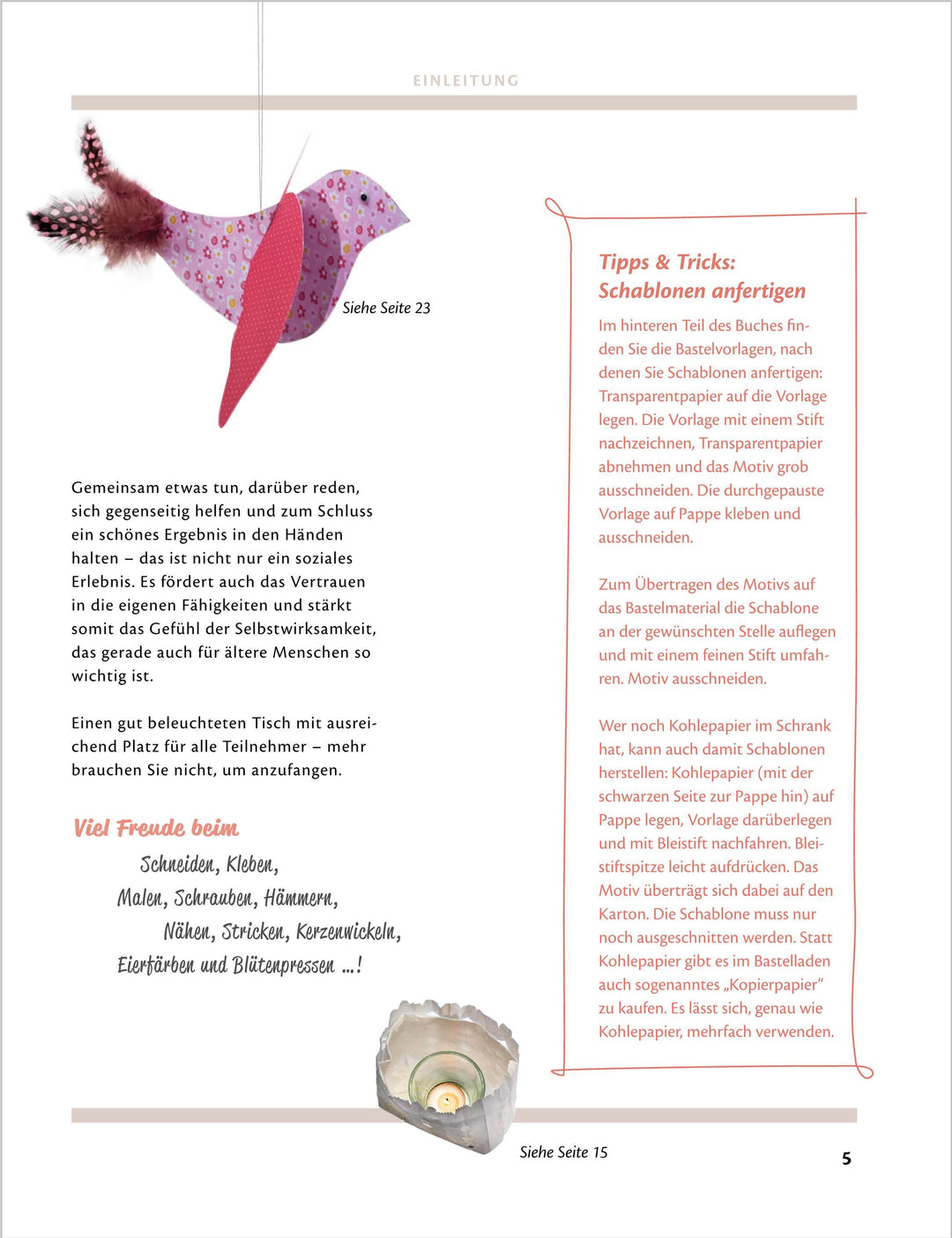 Kreatives Gestalten mit Senioren | -