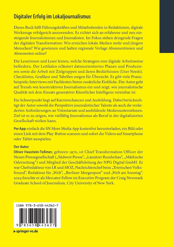 Digitaler Erfolg im Lokaljournalismus | Haustein-Teßmer, Oliver