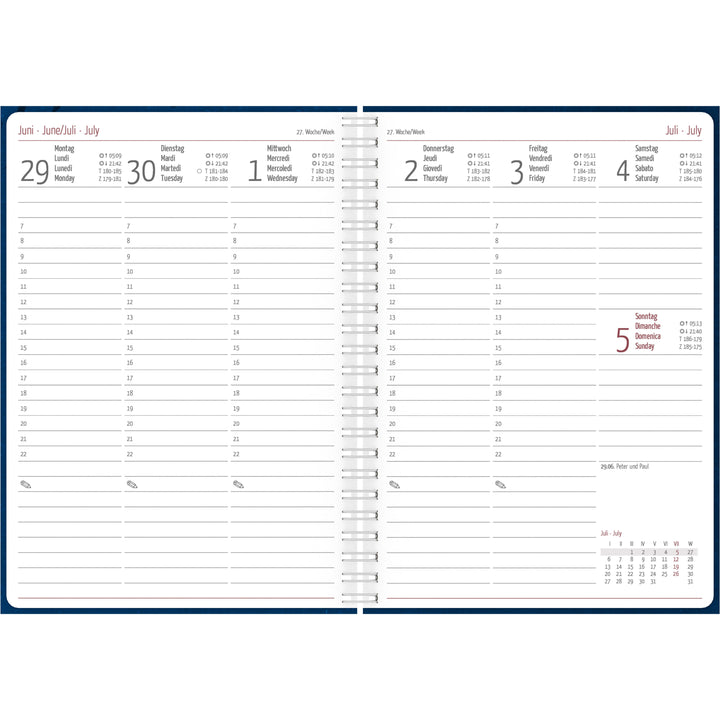 Wochenplaner Nature Line Ocean 2026 - Taschen-Kalender A5 - 1 Woche 2 Seiten...