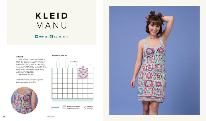 Quadratisch, praktisch, Granny Squares! 15 Häkelprojekte | 40 Muster | 1000 ...