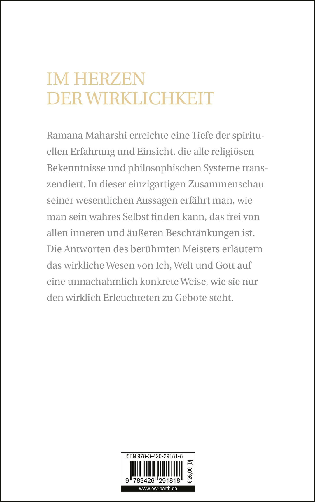 Sei, was du bist! | Maharshi, Ramana