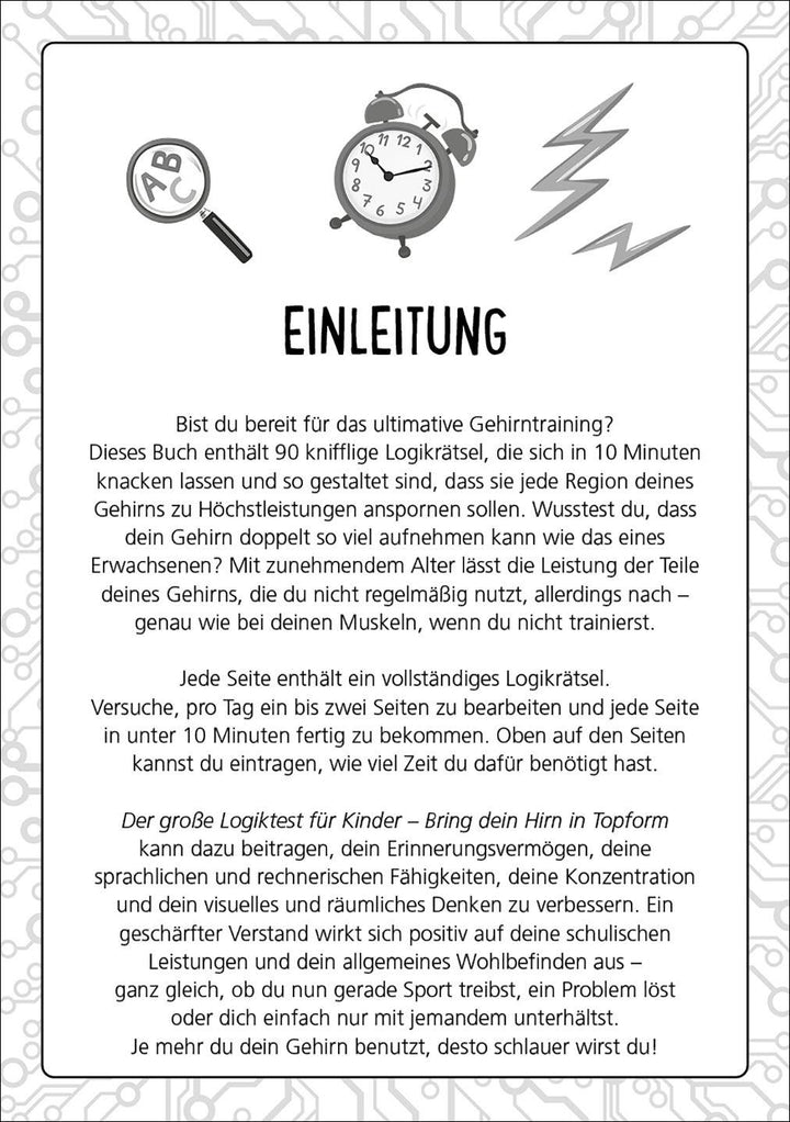 Der große Logiktest für Kinder - Bring dein Hirn in Topform! | Moore, Gareth