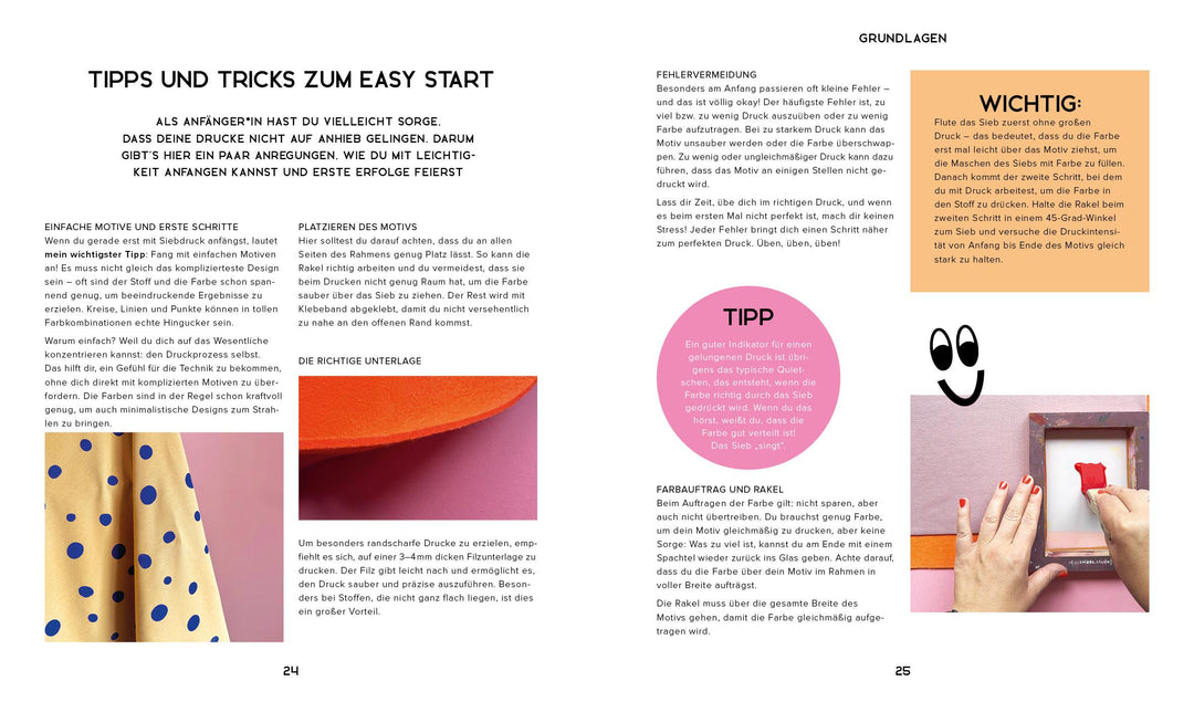 Happy Sweater nähen - Siebdrucken super easy! Mit 50 Motivvorlagen von @akko...