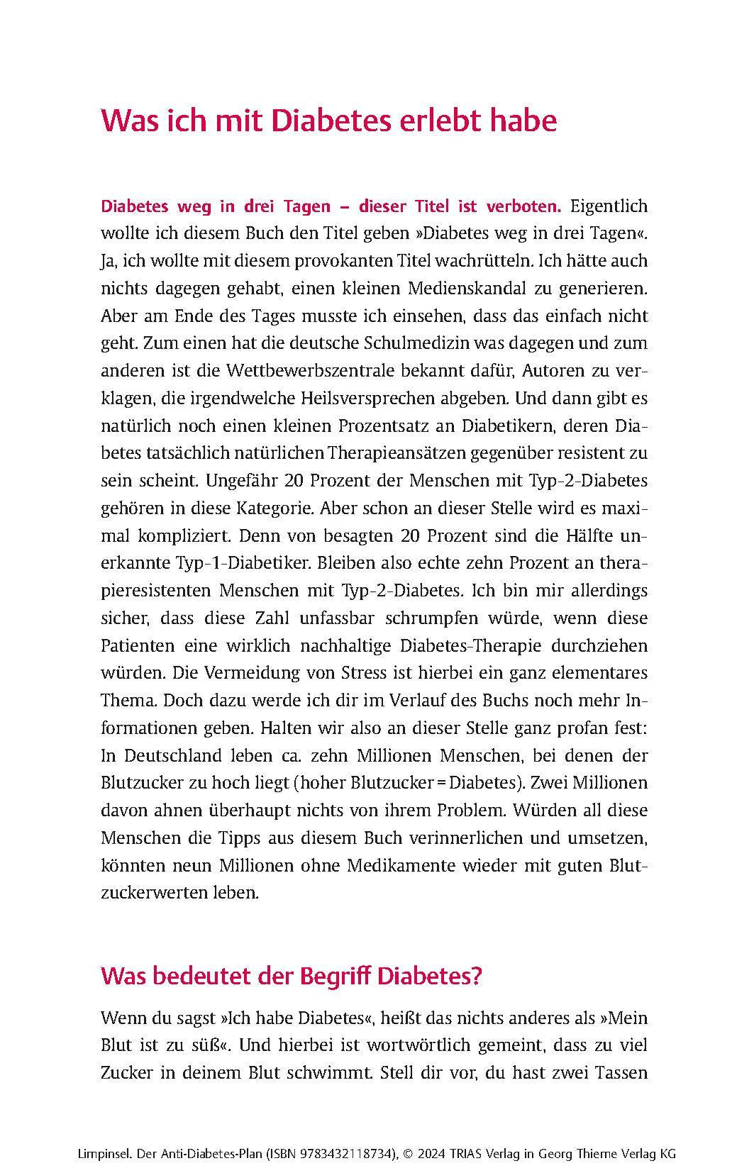 Der Anti-Diabetes-Plan | Limpinsel, Rainer