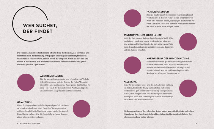Finde den Hund, der zu dir passt | Xx