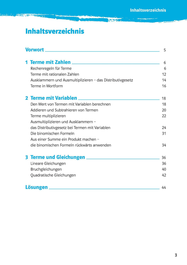 10-Minuten-Training Mathematik Rechnen mit Termen 7./8. Klasse. Kleine Lernp...