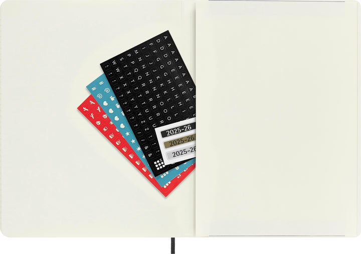 Moleskine 18 Monate Wochenkalender 2025/2026, XL, 1 Wo = 1 Seite, Rechts Lin...