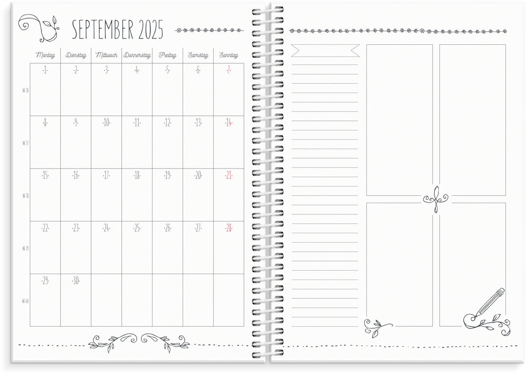 Burde Doodle A5 Schülerkalender 2025/2026 | -