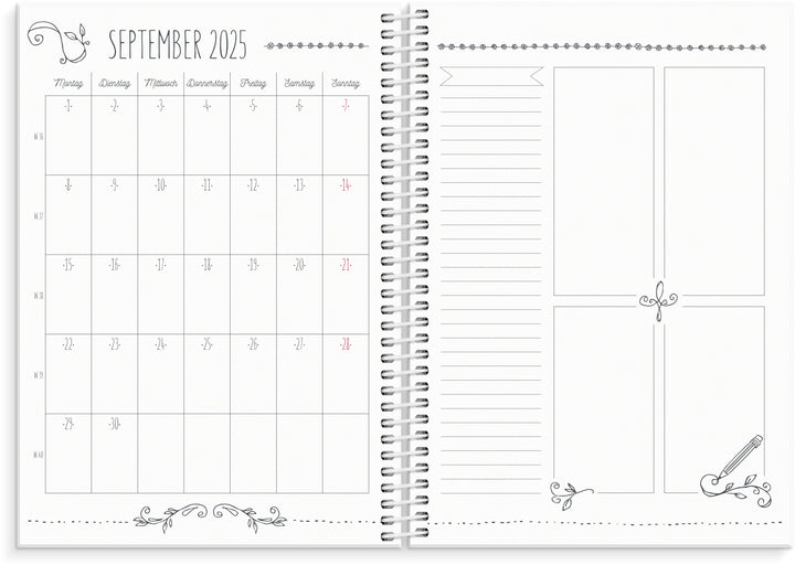 Burde Doodle A5 Schülerkalender 2025/2026 | -