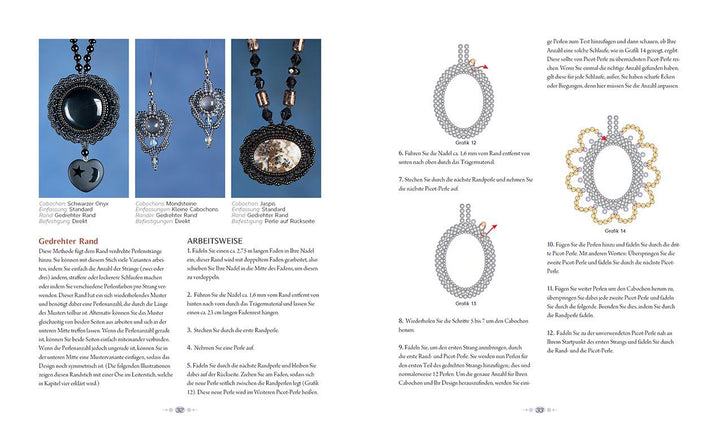 Cabochons mit Perlen einfassen | Eakin, Jamie Cloud