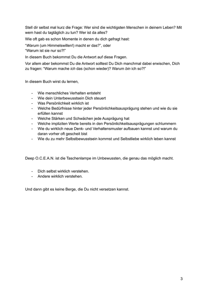 DEEP OCEAN  - das geniale Persönlichkeitsmodell | Buchner, Vanessa | Hartman...