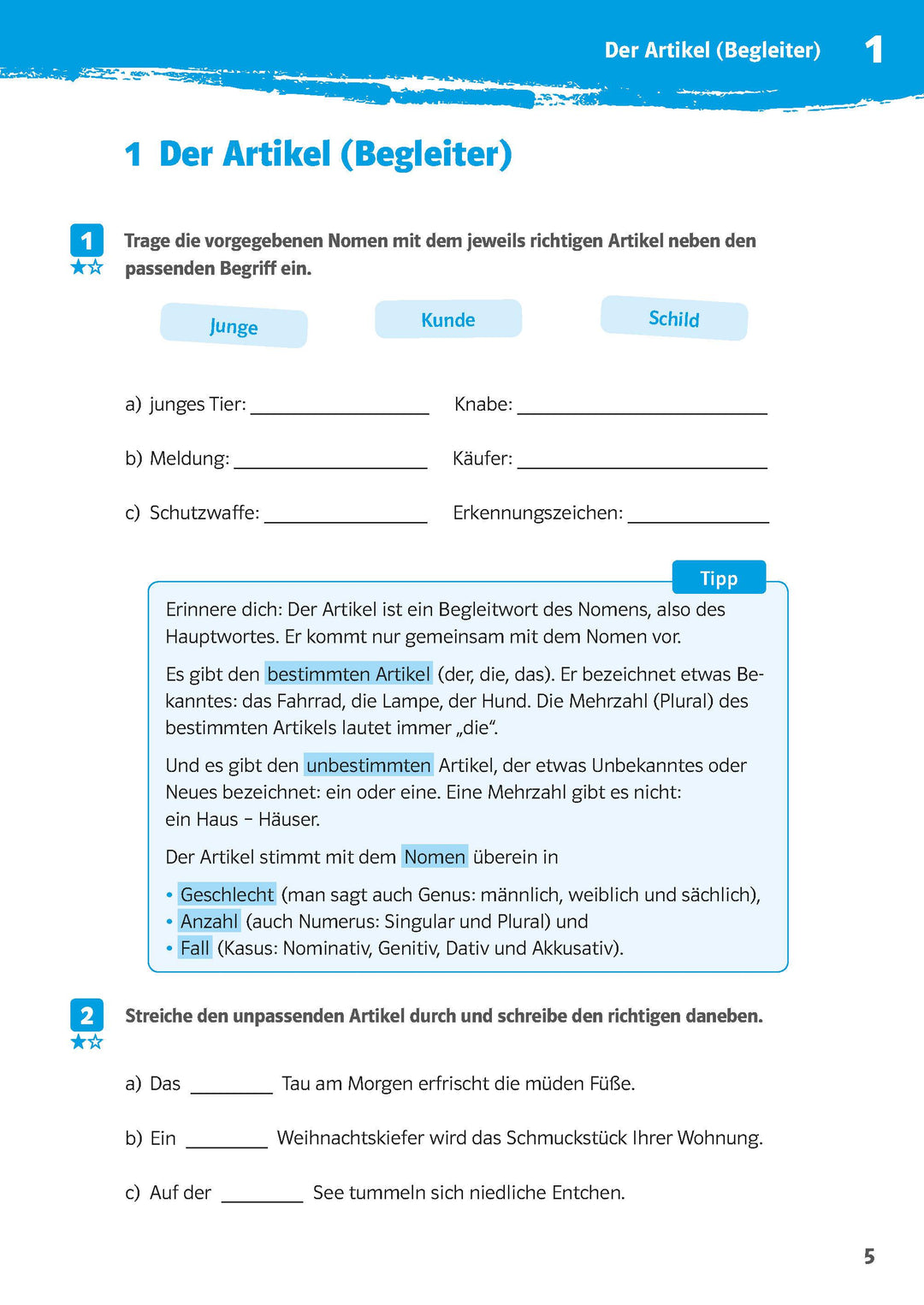 10-Minuten-Training Deutsch Wortarten 5./6. Klasse. Kleine Lernportionen für...