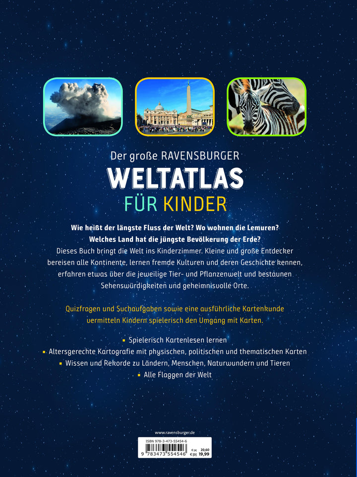 Der große Ravensburger Weltatlas für Kinder | Schwendemann, Andrea